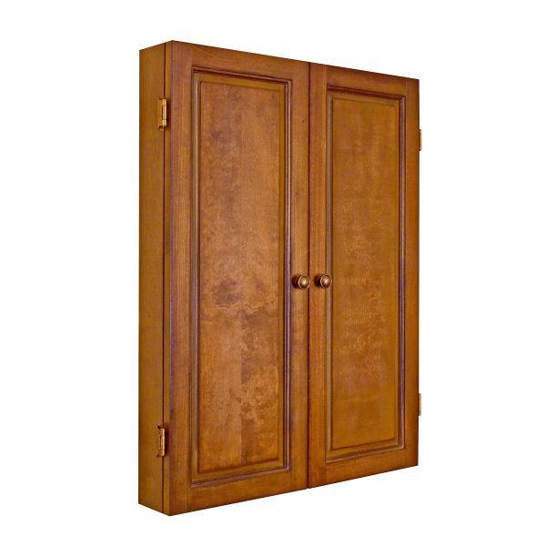 Sterling Dartboard Cabinet in Walnut finish