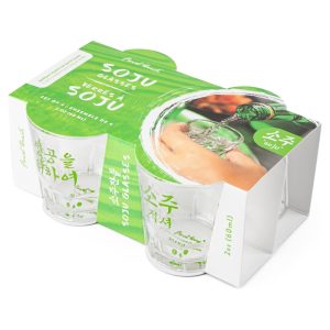 Final Touch Soju Glasses with Korean Toasts - Set of 4