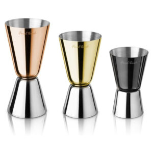 Final Touch Mixed Metal Jigger Set - Set of 3 Jiggers