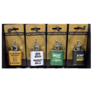 Mini Flask Keychains - assorted styles