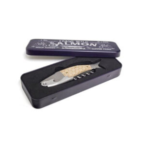 Balvi Wild Salmon Corkscrew in a Tin Box