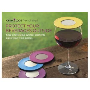 Drink Tops Ventilated Wine Glass Covers Image