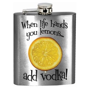 Spoontiques Life hands you Lemons Flask