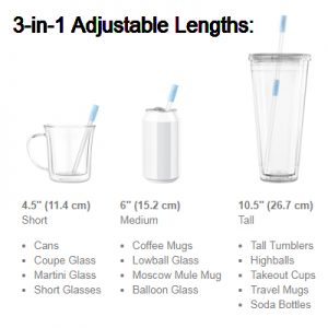 Final Touch GoSip Glass Multi-use Straws - Image 3