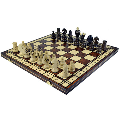 Wegiel Chess King's 48 19in European Wooden Chess Set