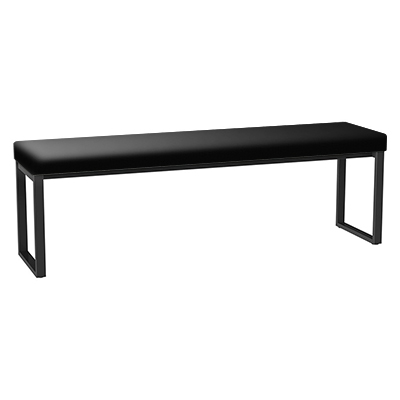 Euro Bench Black Leatherette