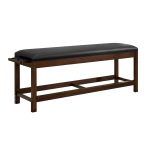 Classic Backless Storage Bench in Nutmeg finish