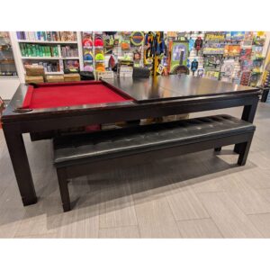 La Condo Billiard Table with Dining Top and Storage Bench - Floor Model