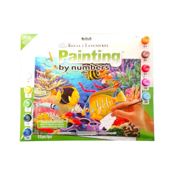 Royal and Langnickel Caribbean Coral Reef Paint by Numbers Set Image