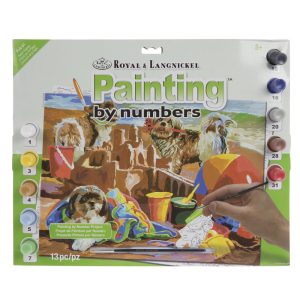 Royal and Langnickel Beach Puppies Paint by Numbers Set Image