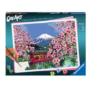 Ravensburger CreArt Japanese Cherry Blossom Paint by Numbers Set Image