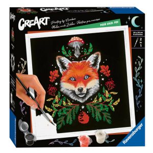 Ravensburger CreArt Pixie Cold Edition: Fox Paint by Numbers Set Image