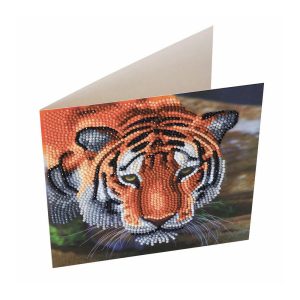 Craft Buddy Tiger Crystal Art Card Kit