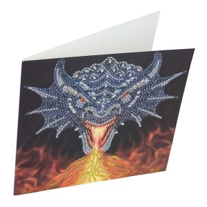 Craft Buddy Dragon Fire Head Crystal Art Card Kit
