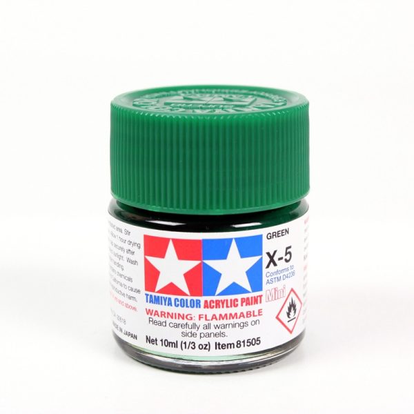 Tamiya Green Gloss Model Paint Acrylic Mini X 5 nr. 81505