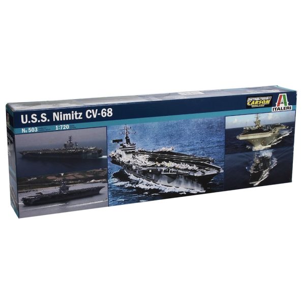 Italeri U.S.S. Nimitz 1:720 Scale Model Kit (0503) box