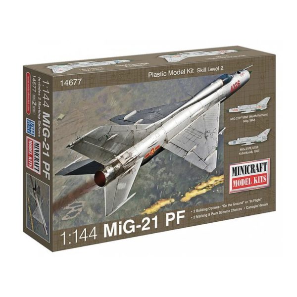 Minicraft Models MiG-21 PF 1:144 Scale Model Kit (14677)