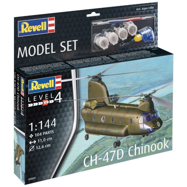 Revell Model Set CH-47D Chinook 1:144 Scale Model Kit (63825)
