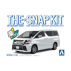 Aoshima Toyota Vellfire (White Pearl Crystal Shine) 1:32 Scale Snap Kit Model Set