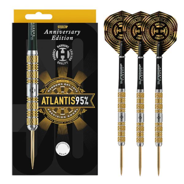 Harrows 50th Anniversary Atlantis 95% Tungsten Darts Set