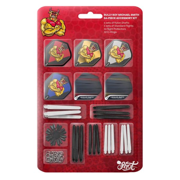 Shot Michael Smith "Bully Boy" 84 Piece Dart Accessory Kit