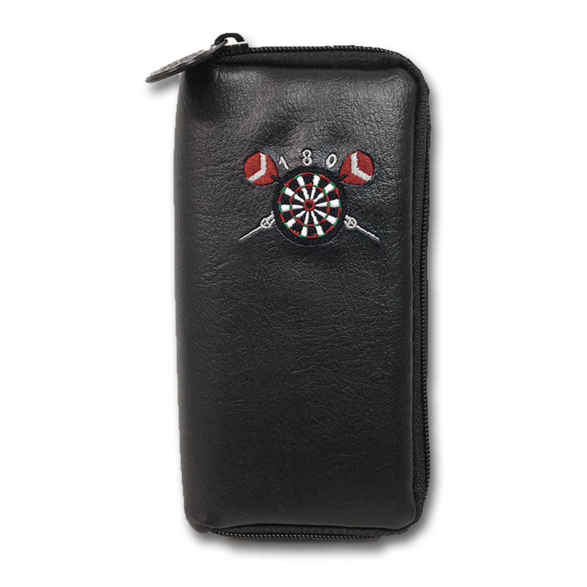 New Compact Leatherette Dart Wallet - Holds One Set of Darts - Dart Case -  Red
