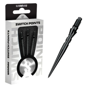 Winmau Switch Points - Grooved Black - 3 Lengths
