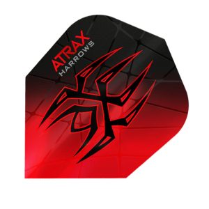 Harrows Atrax Dart Flight Red