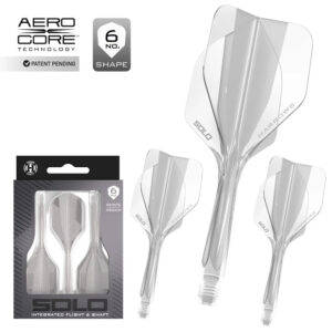 Harrows Solo Integrated Flight and Shaft System - Clear (3 Lengths)