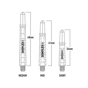 Harrows Dimplex 2BA Dart Shaft Black - 2 sizes - Image 3