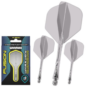 Winmau Fusion Integrated Flight & Shaft System - Clear (2 Lengths)