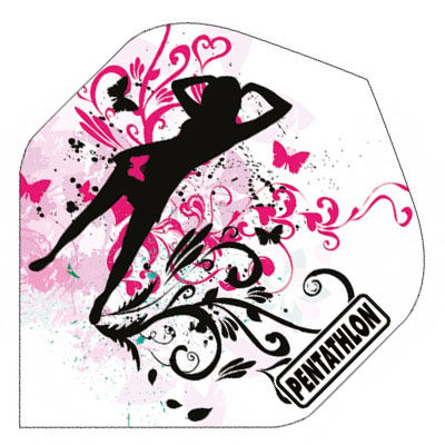 Pentathlon flight lady pink - Triple One Darts