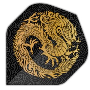 Dragon Black Dart Flights - Image 1
