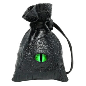Haxtec Leather Dice Bag - Venom Green-Eye - 2 sizes