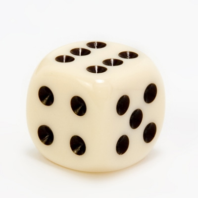 Koplow Individual 16mm 6 Sided Ivory Die