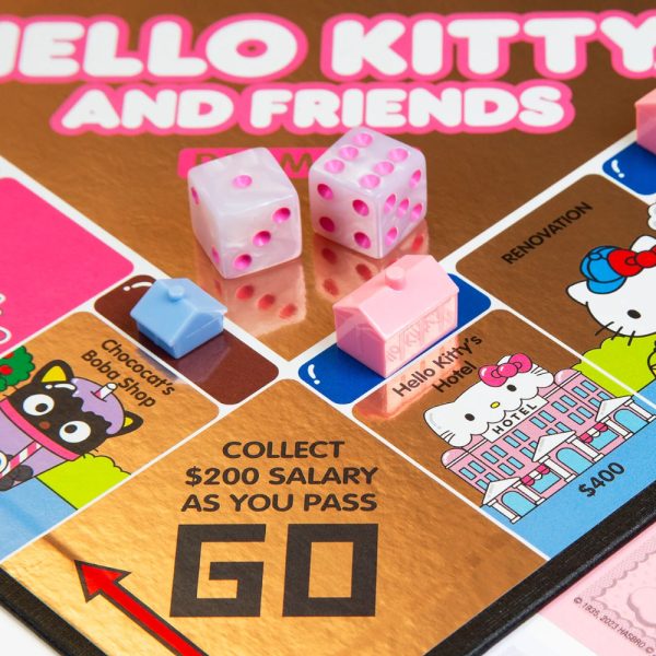 Hello kitty and offers friends monopoly