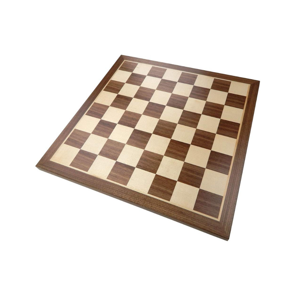 19in Walnut & Maple Wood Chess Board