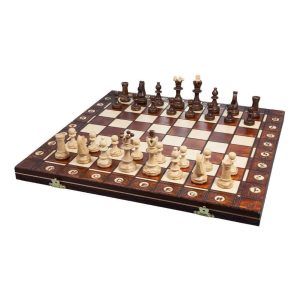 Wegiel Chess King's 48 19in European Wooden Chess Set