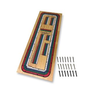Giant Wooden Cribbage Board 4 Track - Image 3