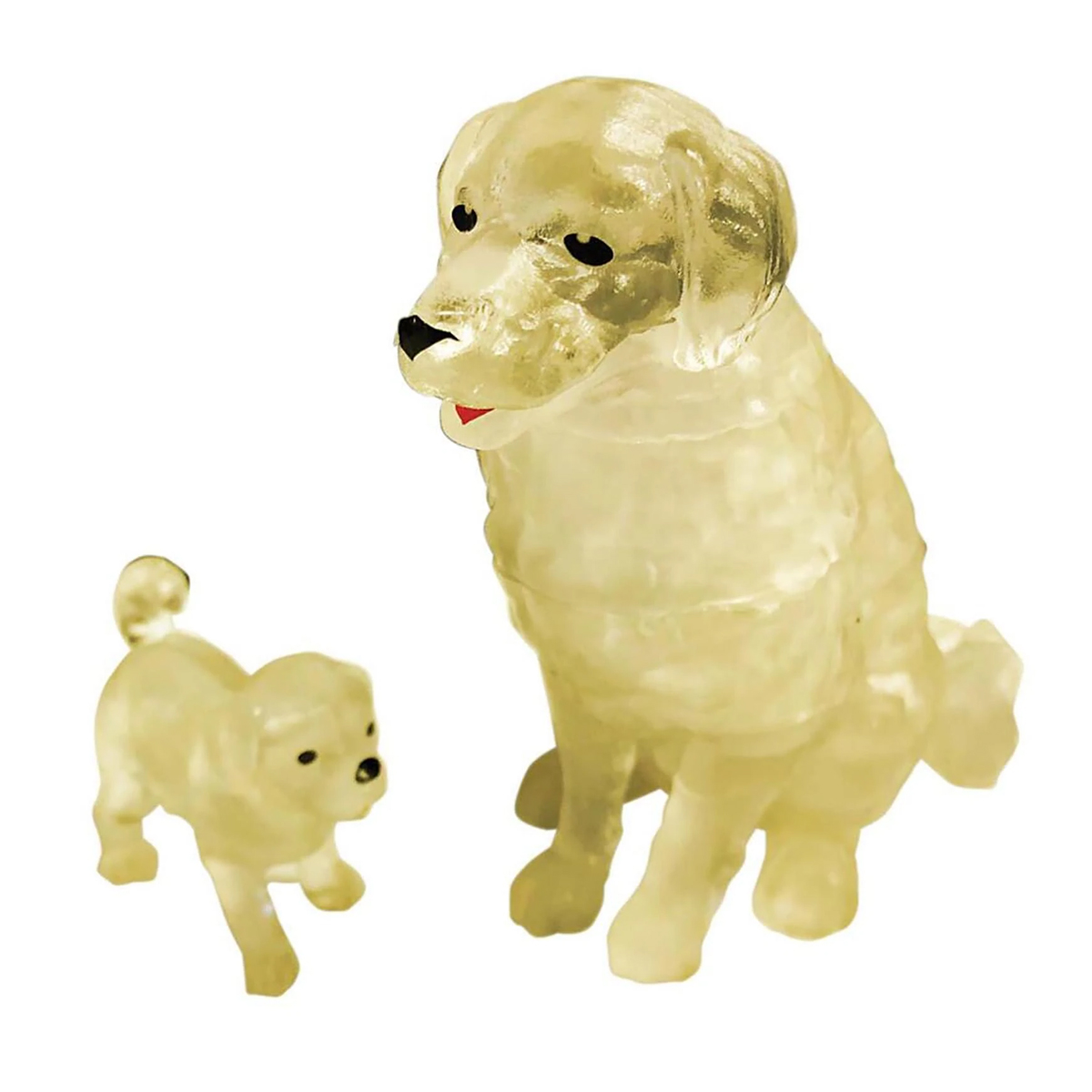 BePuzzled Original 3D Crystal Puzzle Dog And Puppy Standard   760298XL 