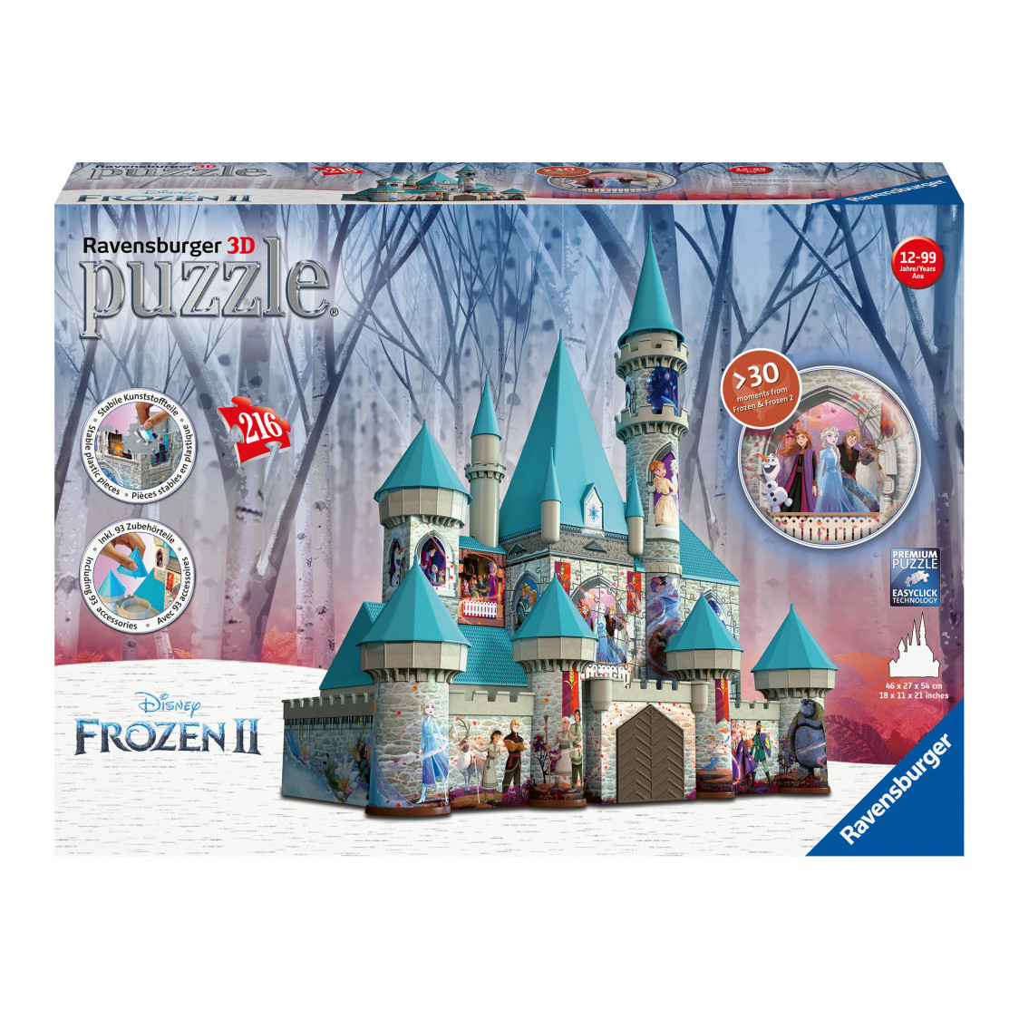 Ravensburger Disney: Frozen Castle 216 Piece 3D Puzzle (11156)