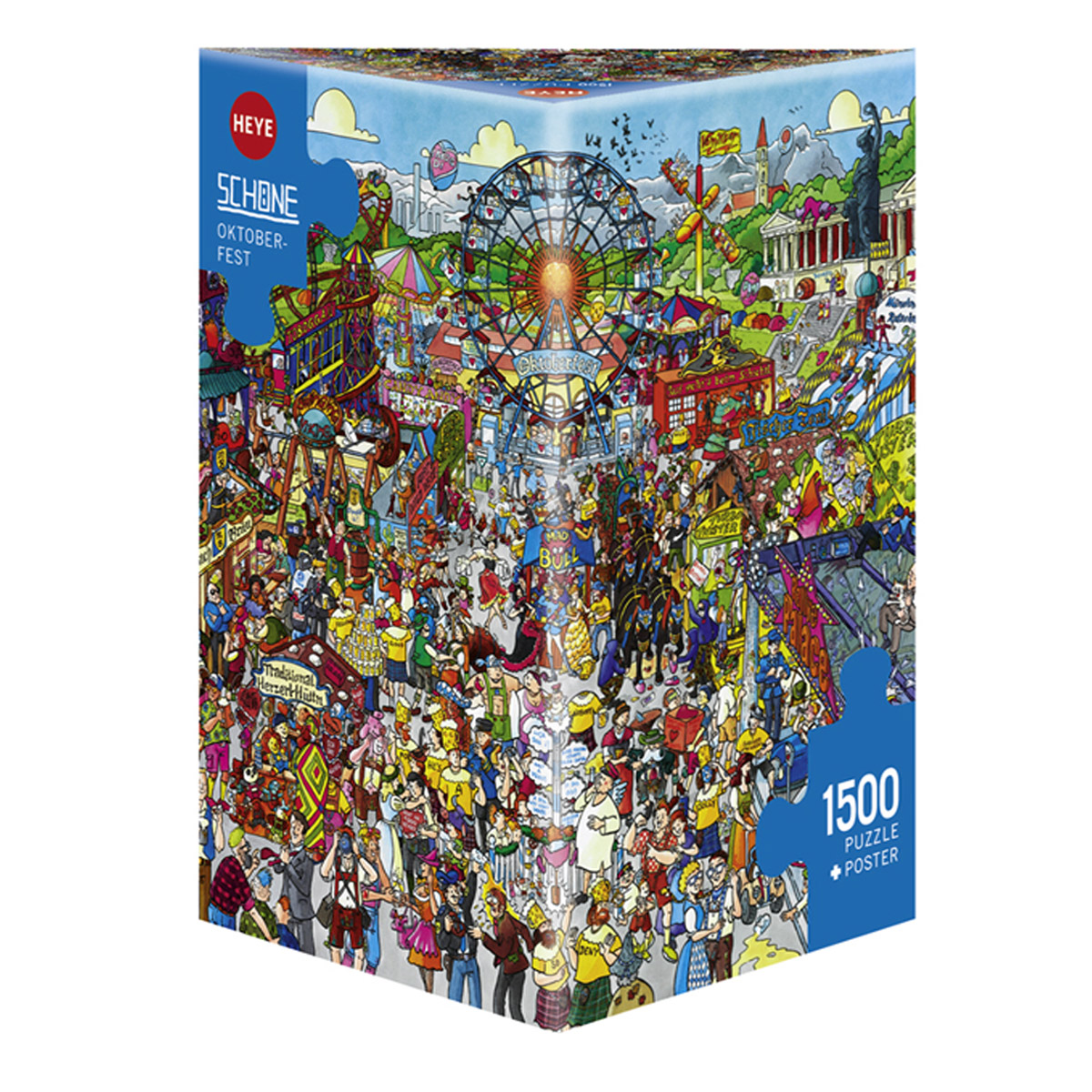 Heye Oktoberfest 1500 Piece Puzzle in a Triangular Box (29842)