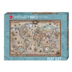 Heye Map Art: Retro World Puzzle Box Image
