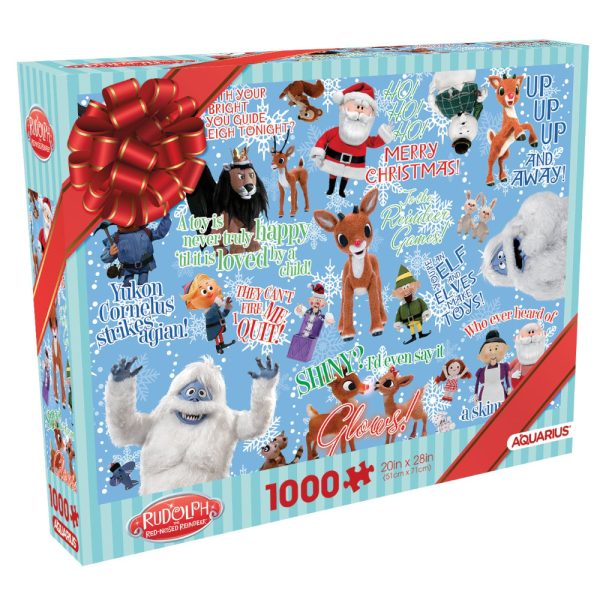 Aquarius Rudolph Wrapping Paper Puzzle Image