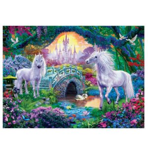 EuroGraphics Unicorns in Fairy Land 500 Large Piece Puzzle (8500-5363)