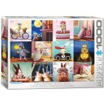 EuroGraphics Funny Animals: Funny Bunnies 1000 Piece Puzzle (6000-5693)