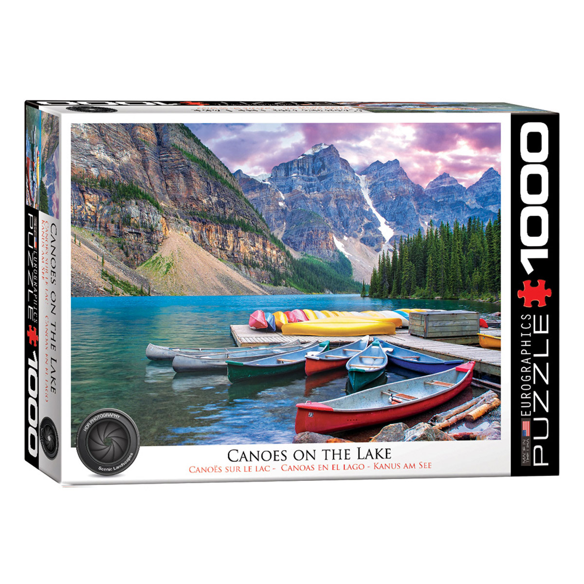 EuroGraphics HDR Collection: Canoes On The Lake 1000 Piece Puzzle (6000 ...