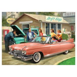 EuroGraphics Classic Car Collection: The Pink Caddy 1000 Piece Puzzle (6000-0955)