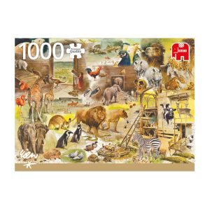 Jumbo Premium Collection: Building Noah's Ark Puzzle Image