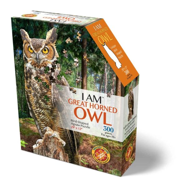Madd Capp I Am Great Horned Owl 300 Piece Puzzle
